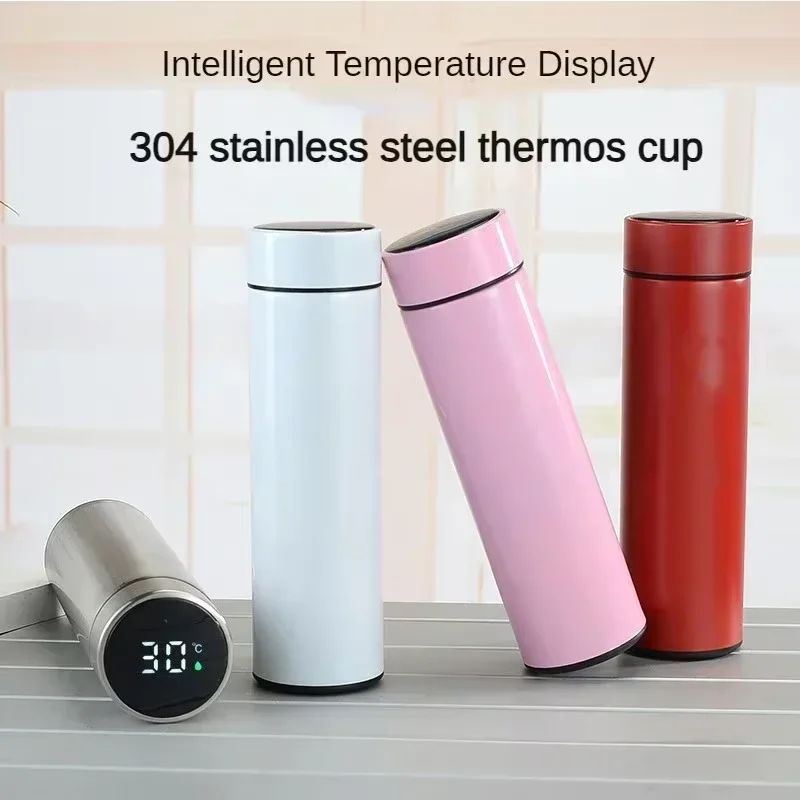 500ml Stainless Steel Thermos Bottle Digital Temperature Display LED Intelligent Temperature Measurement Cup Vacuum Flask Thermal Mug Stainless Steel Thermos Bottle Thermal Water Bottle Stainless Steel Water Bottle Stainless Steel Cup Stainless Steel Thermos Cup Stainless Steel Thermal Container