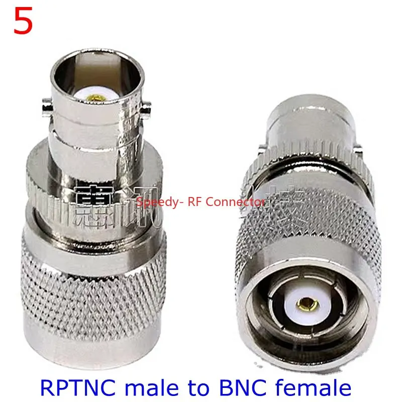 2 Stks/partij Q9 Bnc Naar Tnc Stekker & Vrouwelijke Jack Rechte Connector Tnc Naar Bnc Mannelijke Vrouwelijke Coaxiale Rf adapter Messing Vernikkeld