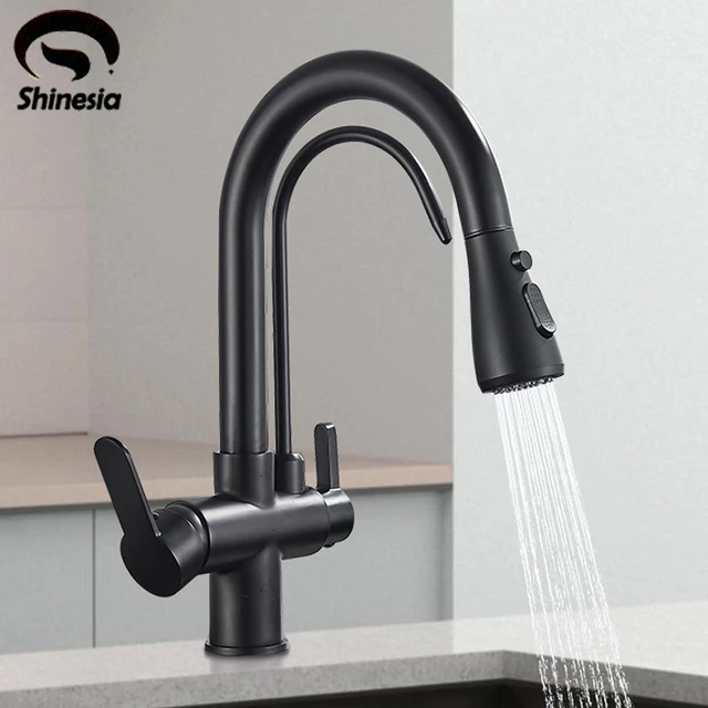 Shinesia Purified Kitchen Faucet 360 Degree Rotation Purification Deck  Mounted Filtered Water Sink Hot Cold Water Mixer Tap - AliExpress