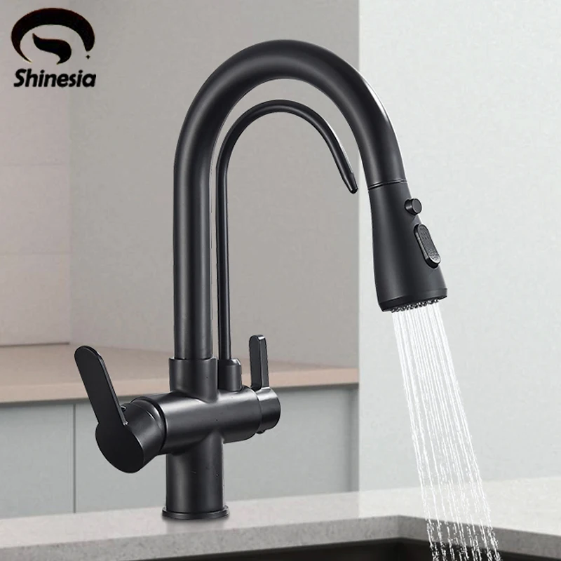 XOXO Filter Kitchen Faucet, 360 Rotation Black Mixer Tap W/ Pure Water  Filter For Clean Drinking Water Deck Mounted Sink Tap From Xue10, $76.56