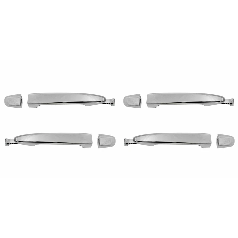 

4 шт., задняя дверная ручка, наружная дверная ручка для Toyota Sienna 2004-2010 69213-08020 69227-08040, серебристый