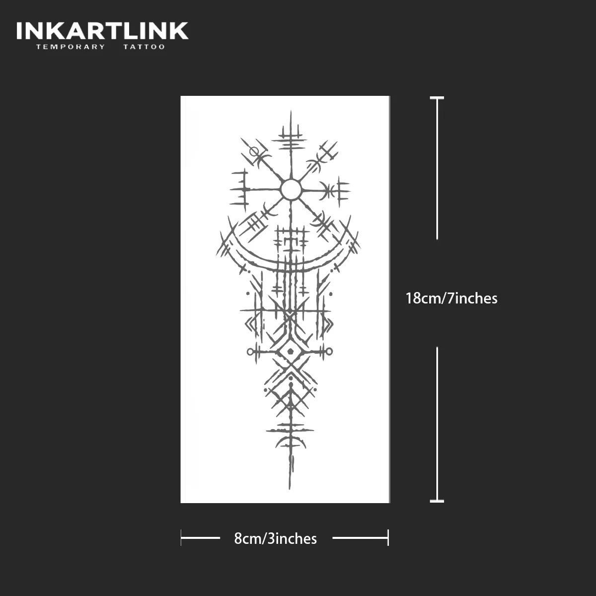Ancient symbols Temporary Tattoo,Lasts To 15 Days New Technology Magic Waterproof Semi Permanent Sticker. 4