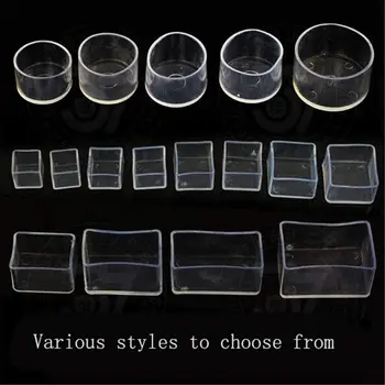 Protecteurs de sol de table en silicone, ensemble de 4 pièces, couvre-jambes de chaise coordonnants, coussinets de meubles 1