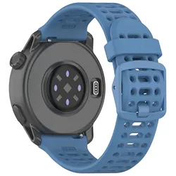 Premium Silicone Sport Watchband Strap - Compatible with COROS APEX & Pace Series - 1PCS 22MM (Blue)