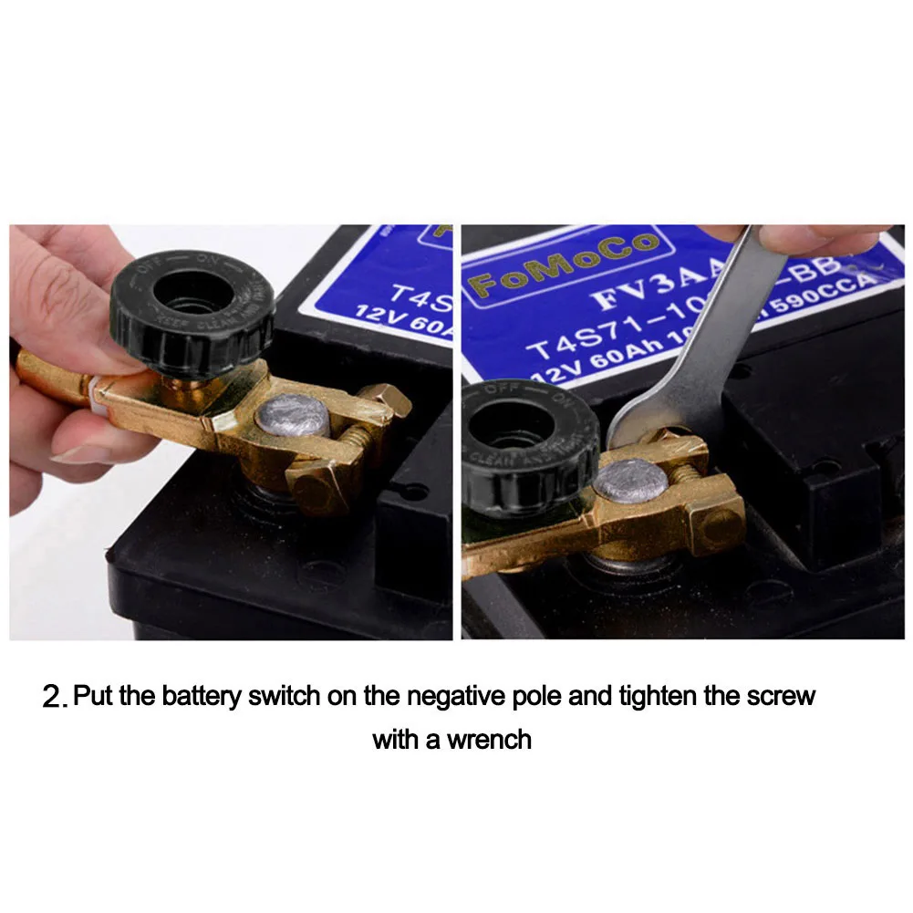 Quick Cut-off Switch 17MM Quick Cut-off Disconnect Protector Battery Disconnect Isolator Switch Battery Isolator Car Accessories