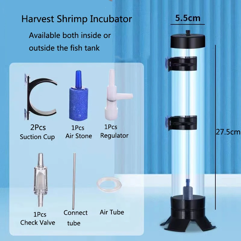 1Set Aquarium Salzlake Garnelen Inkubator Baby Fischfutter Fee Ei Artemia Alive Hatch Kit Fisch für Tank Ausrüstung Kits Eier Brüter – Detail 7