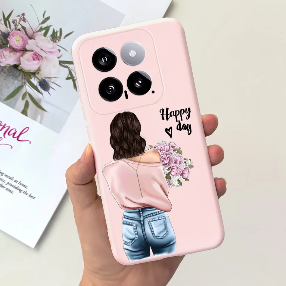 Sunflower Pattern Candy Color Soft Silicone Back Cover
