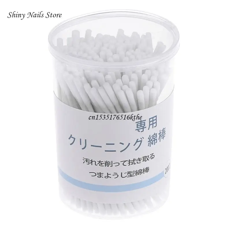 

200pcs/Box Double for Head Cotton Swab Nose Ears Cleaning Care Tools Disposable Buds Cotton Applicator Daily Use Soft Dropship