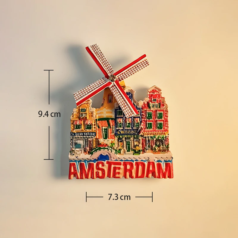 Magnete Frigorifero 3D Curaçao Holland – Souvenir Turistico In Resina, Fatto A Mano, Decorazione Casa, Regalo Viaggio