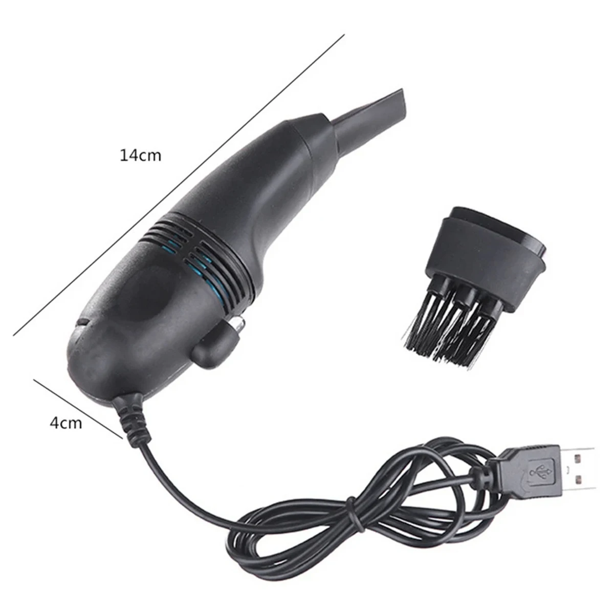 

USB Computer Keyboard Vacuum Cleaner Mini Desktop Dust Sweeper Collector Handheld Table Cleaning Tool Green