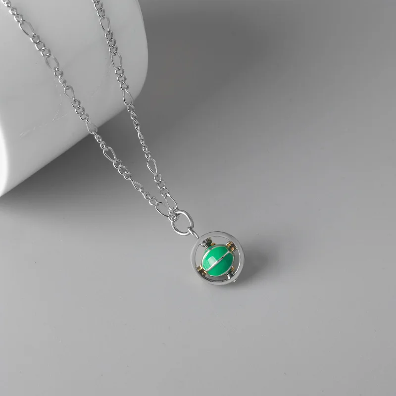Anime cosplay JoJos Bizarre Adventure Pendant Necklace figure Julius Caesar Zeppeli Rotatable Ball Gyro prop jewelry Fans gifts