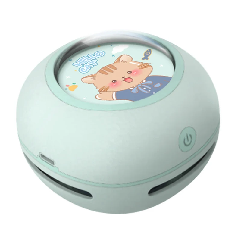  Mini Desktop Vacuum Cleaner Portable Student Use Eraser Paper Pencil Shavings Keyboard Grey Electric Power Vacuum 6