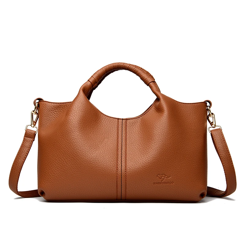 ตัวเลือกสินค้า กระเป๋าหนัง Tote แฟชั่นผู้หญิง ความจุใหญ่ ไหล่เดี่ยว Crossbody