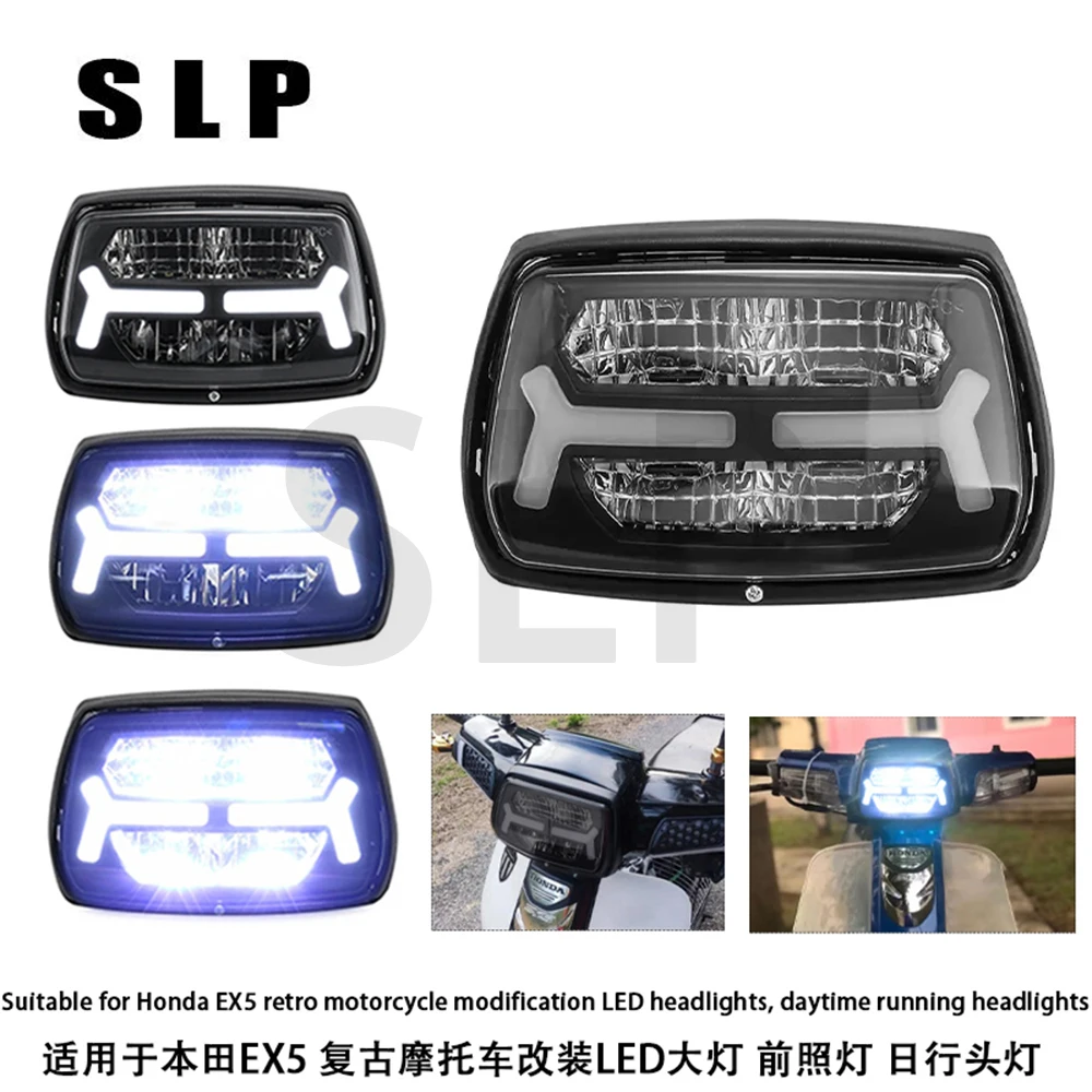 

Suitable for Honda EX5 retro motorcycle modification LED headlights, daytime running headlights