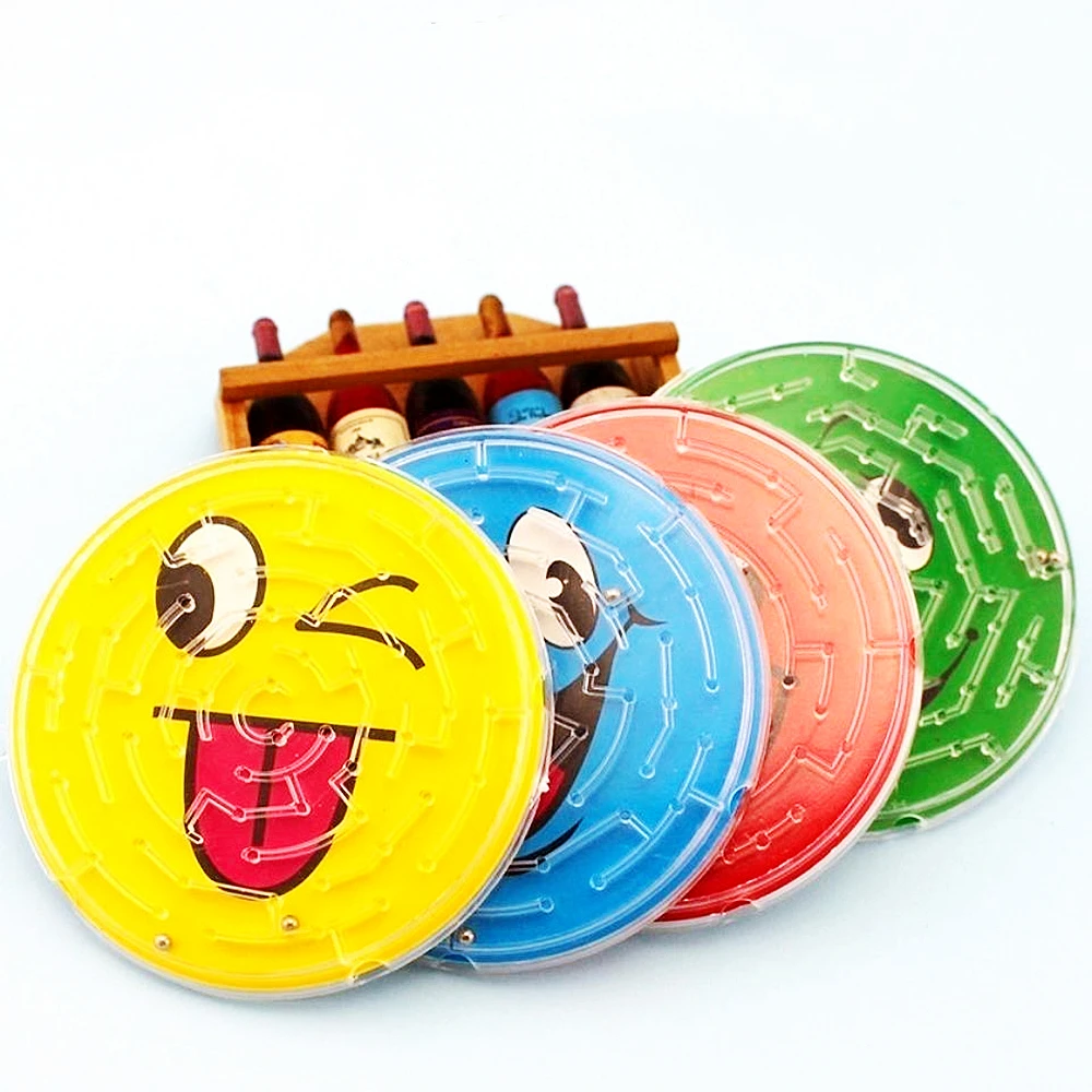 10-50 Pcs 7cm Cute Round Track Bead Maze Toy Kids Party Favors