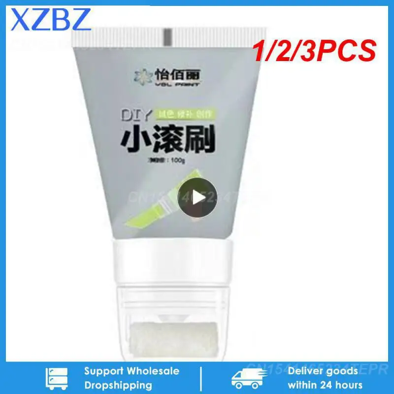 

1/2/3PCS Small Rolling Brush Wall Latex Paint Wall Mending Agent Wall Repair Cream With Scraper Paint Valid Mouldproof