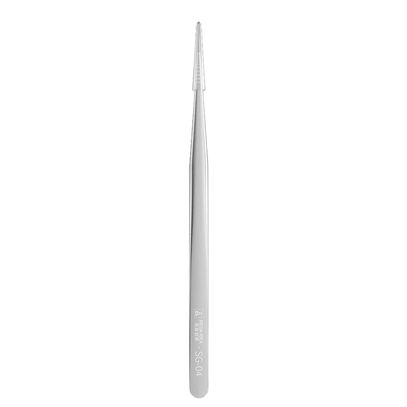 1Pcs QIANLI MEGA-IDEA SG04 Extremely Sharp Stainless Steel Tweezers Repair Tool Mobile Phone Repair Clip Flying Wire Screw