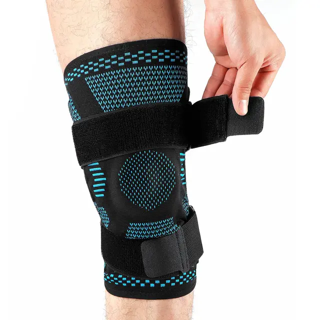 1PCS Knee Brace Support Compression Sleeve with Side Stabilizers and Patella Gel for Knee Pain Meniscus Tear ACL Injury Recovery 5