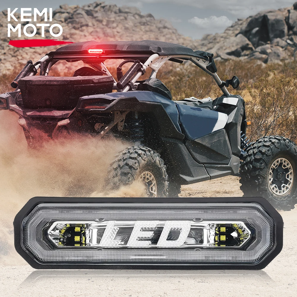 

KEMIMOTO UTV Chase LED Tail Light 5 Modes Brake Light 1.65-2" Compatible with Polaris RZR 1000 XP 800 900 For Can Am Maverick X3