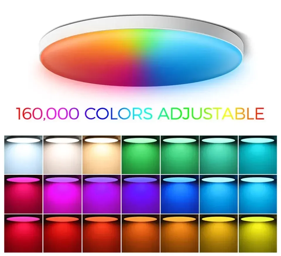 Description Picture 4 of itemTuya WiFi Smart Ceiling Light RGB Colour Mixing 24W 220V LED Light Alexa Google Home Decorative Light for Bedroom Living Room