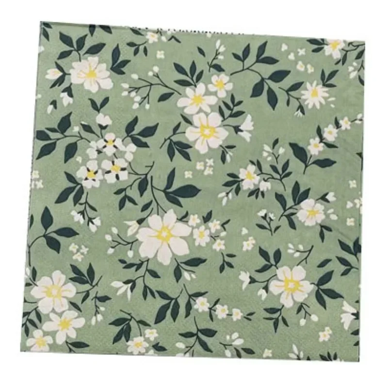 Colourful Napkins Printed Square Paper Napkins Restaurant Floral Facial Tissue Hotel Wedding Table Setting Pure Wood Pulp Paper paper napkins disposable paper placemats tissue paper decoration