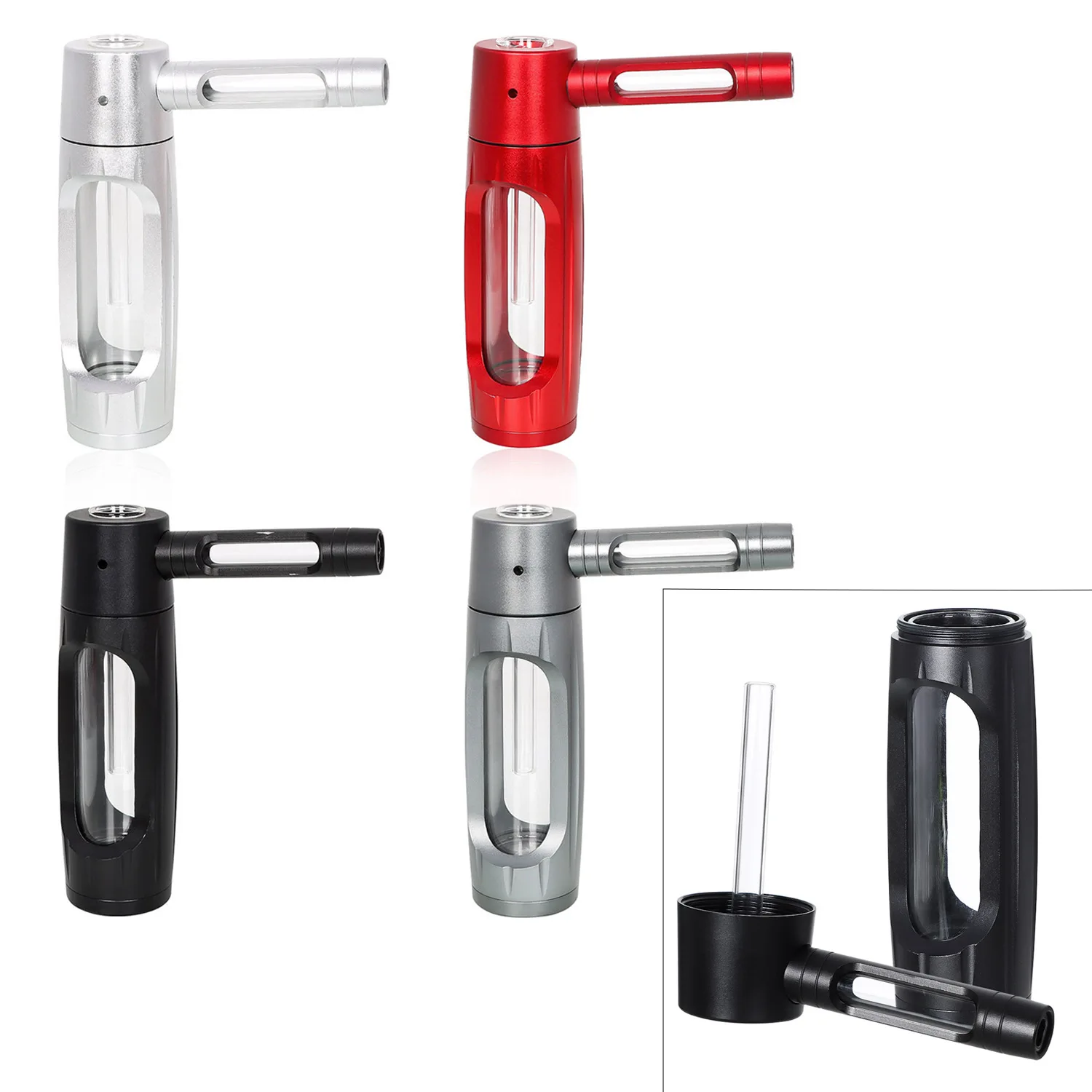 Hookah accessories hookah pipes hookah set new metal popular bottle water pipe portable mini hookah shisha tobacco smoking pipes gift of health metal tube filter