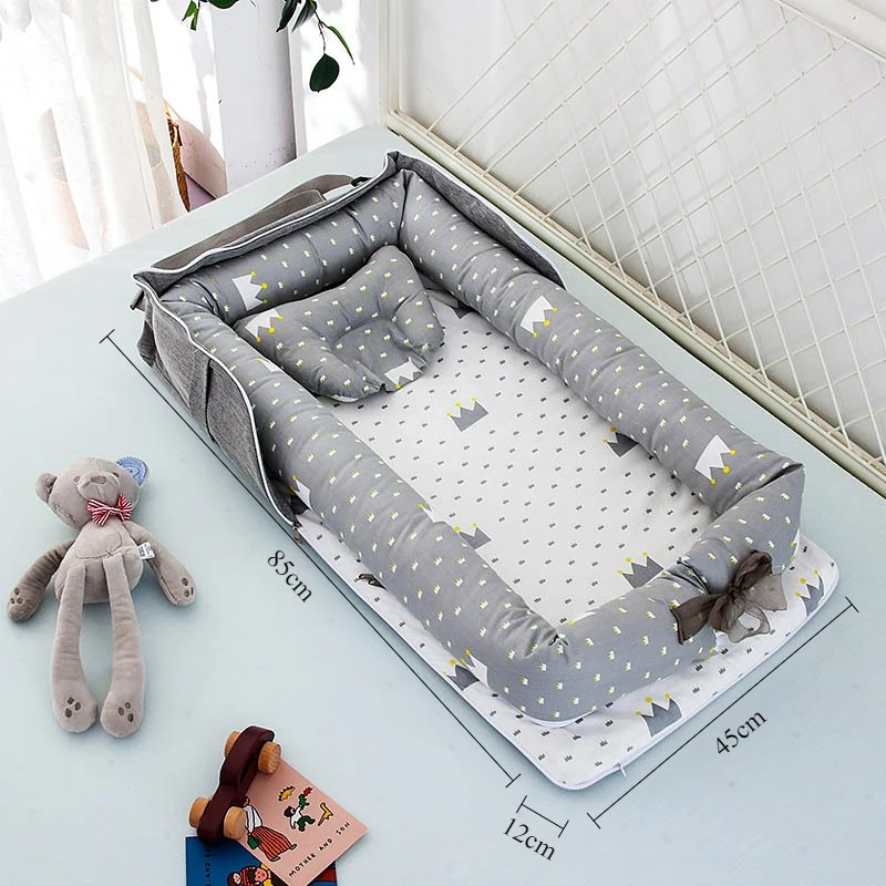 2026 New Portable Travel Baby Crib Infant Bed with Shoulder Bag Lightweight Baby Nest Bed Foldable Bassinet for Newborns S526eece351984a68966079853a75a9e8Y