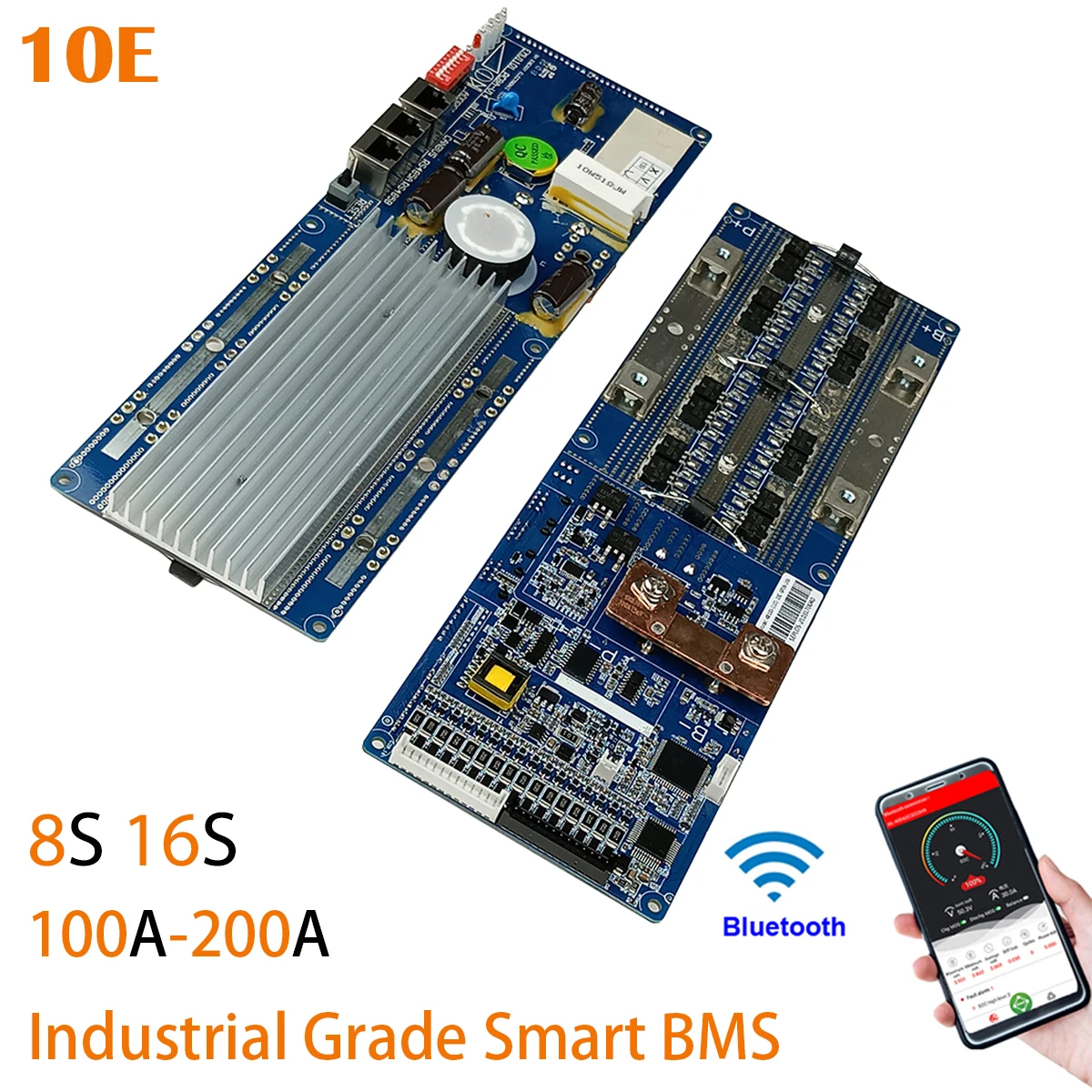 

EEL Industrial Grade Inverter Smart Seplos BMS 10E 8S 16S 100A 150A 200A BMS 24V 48V CAN/RS485 Bluetooth LCD Lifepo4 Power Bank