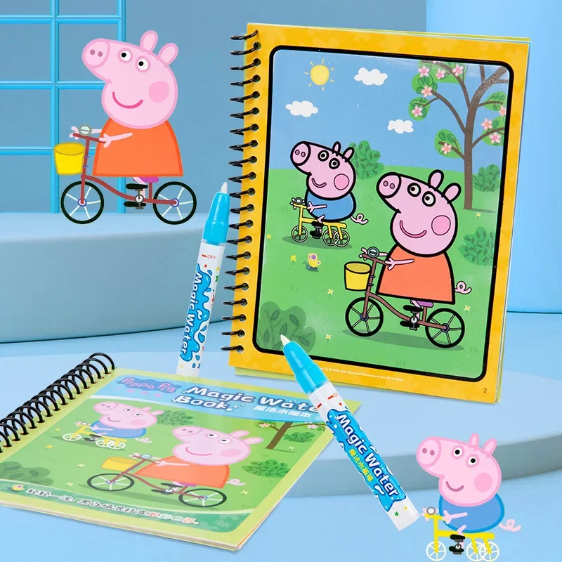 Peppa Pig Page Libro Di Pittura Ad Acqua Sviluppo Del Brainstorming Del Bambino Graffiti Tavolo Da Disegno Ad Acqua Trasparente Libro Da Disegno Lavab