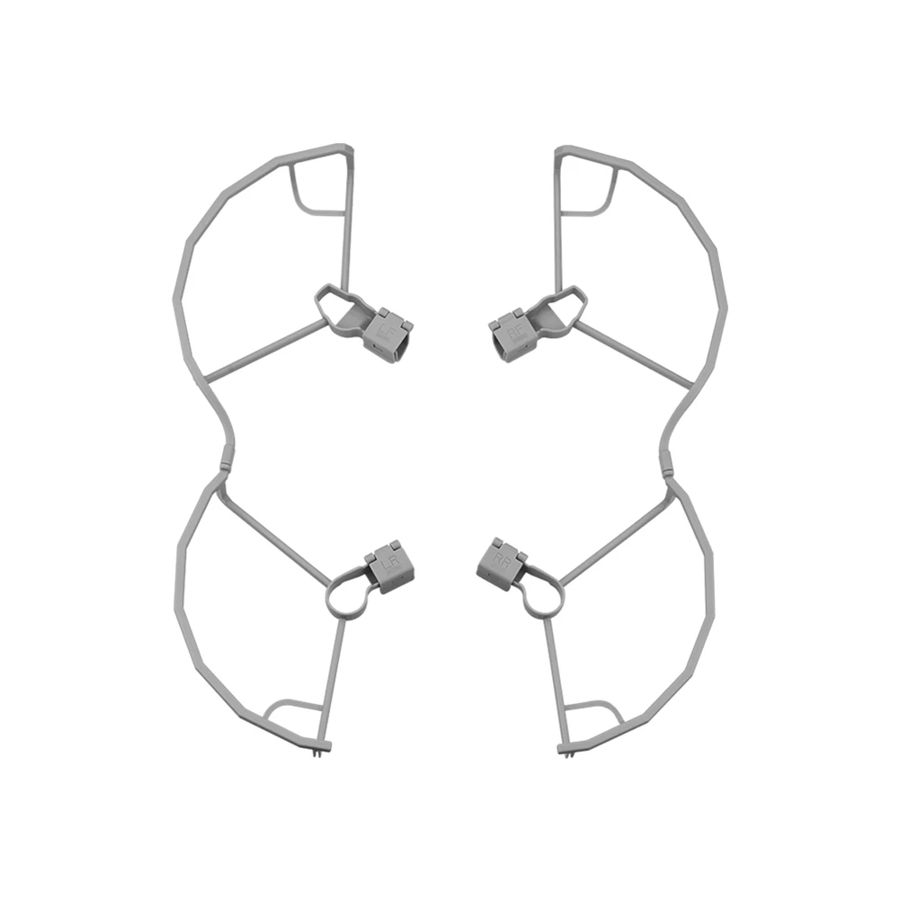 Détail du protège-hélices pour DJI Mini 3 et Mini 3 Pro montrant la cage anti-collision légère et son système de fixation simple.