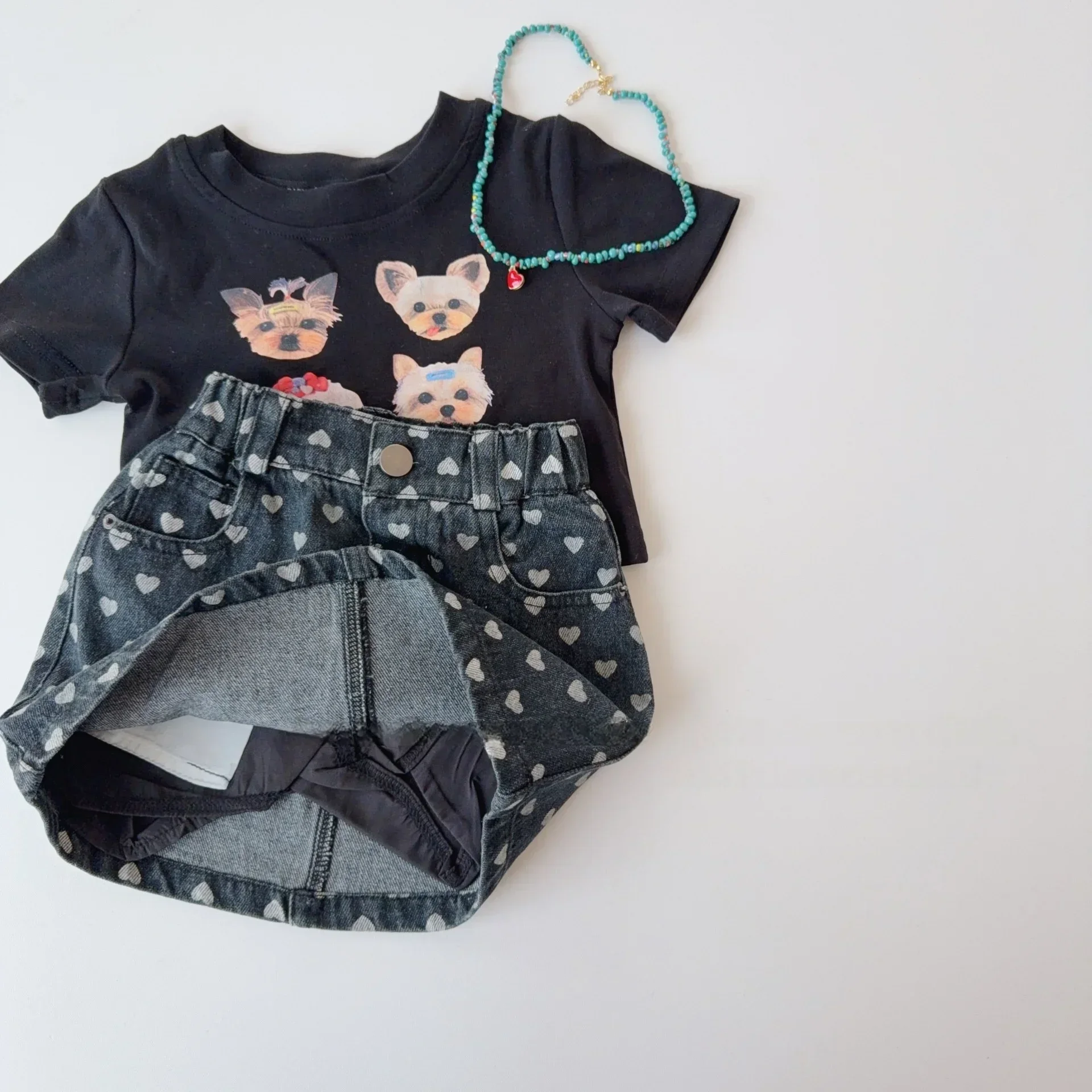 Girls Denim Shorts Skirt Pants Summer Kids Clothing