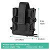 Shackles Holder tactical handcuffs Handcuffs Molle Pouch Shackles Case Universal Holster Quick Release Standard Cuffs for Vest 3