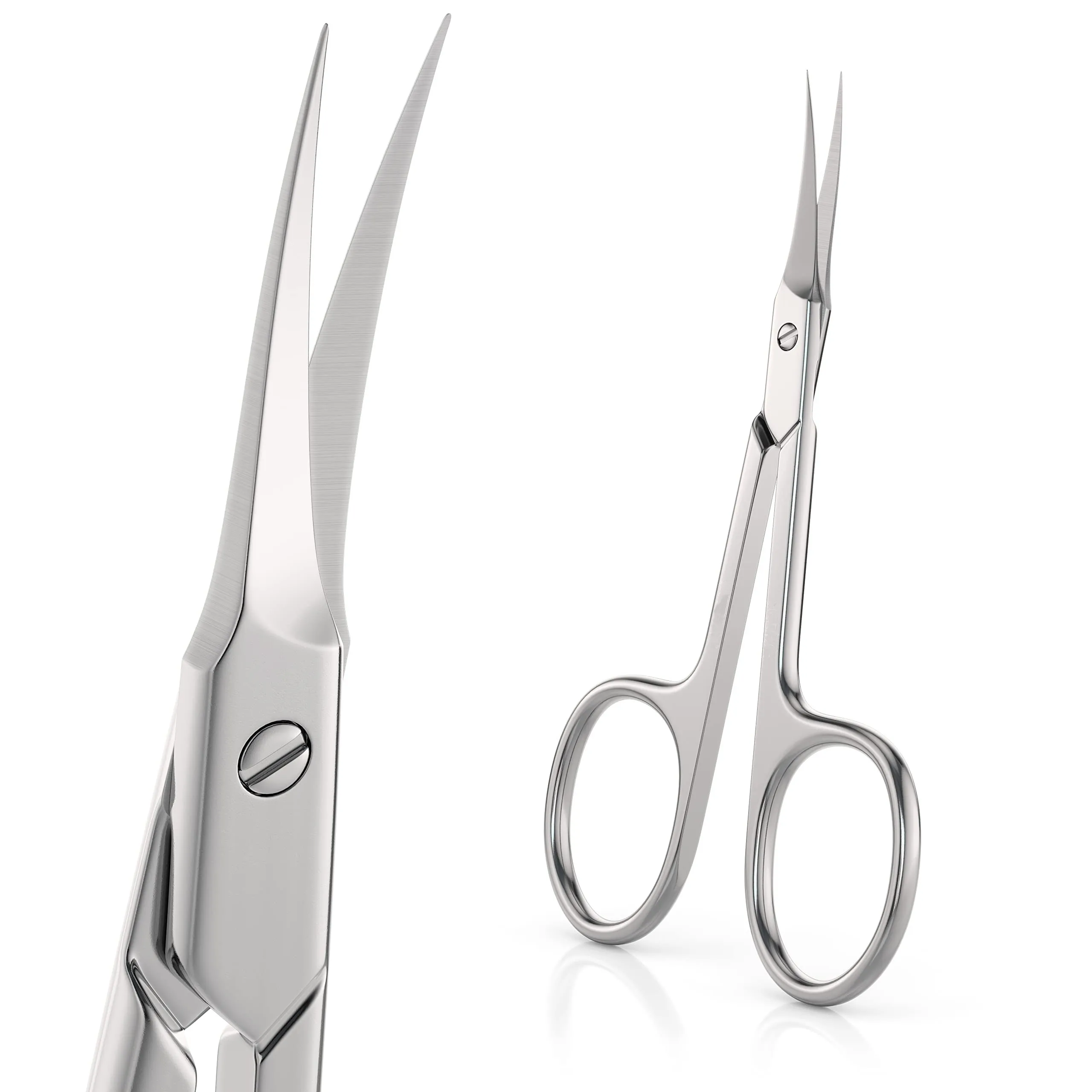 

Manicure Scissors Professional Cuticle Cutter Trimmer Curved Tip Nail Pedicure Grooming Stainless Steel Dead Skin Remover