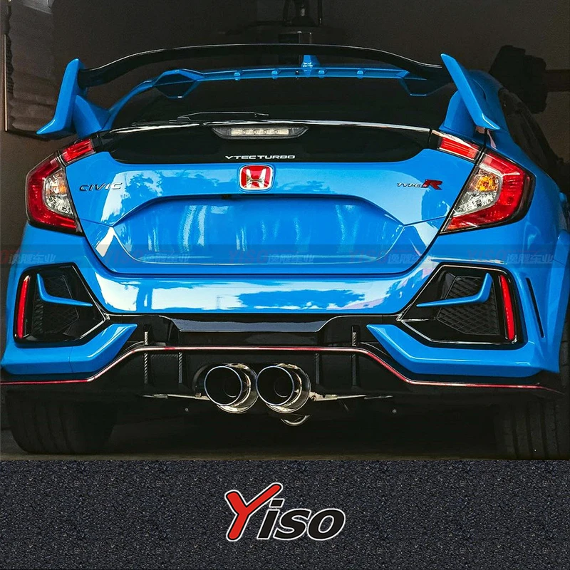 

Диффузор для заднего бампера Honda Civic FK8 Type-R 2016-2021 из углеродного волокна OEM стиль автомобильный Стайлинг