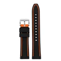 Black orange silver