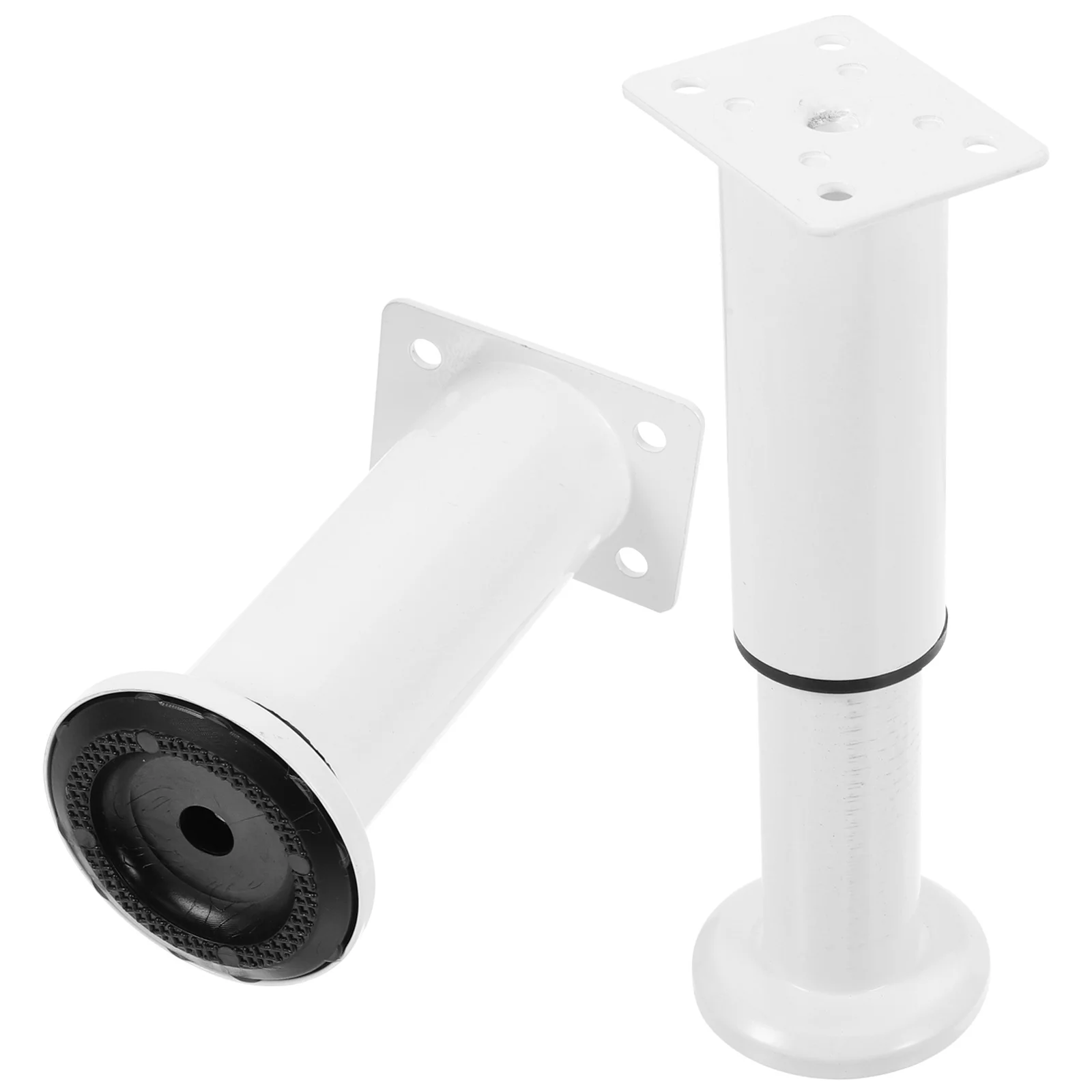 

2 Pcs Chair Risers Metal Table Legs Sofa Adjust Adjustable Furniture White Cabinet Feet
