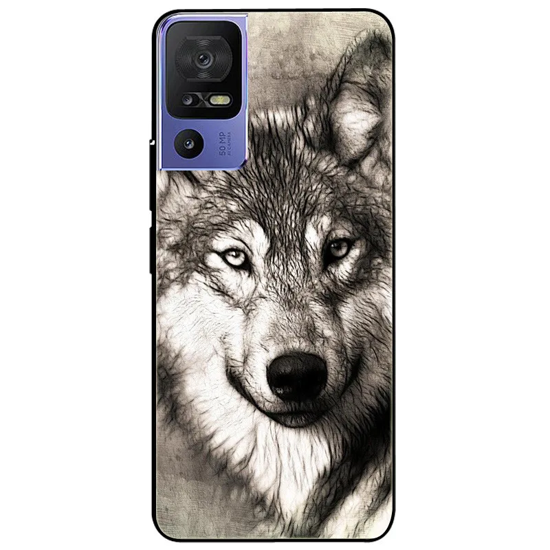 Black Tiger Lion Soft Silicone Protective Case - TPU Bumper Cover