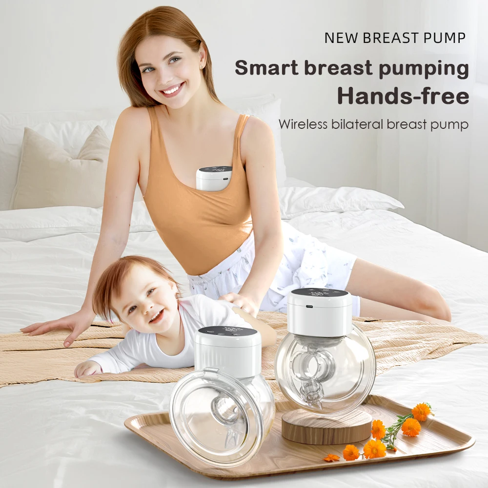 Wearable Breast Pump New Electric Breast Pump Hands-Free Breastfeeding Milk Collector BPA-Free 2