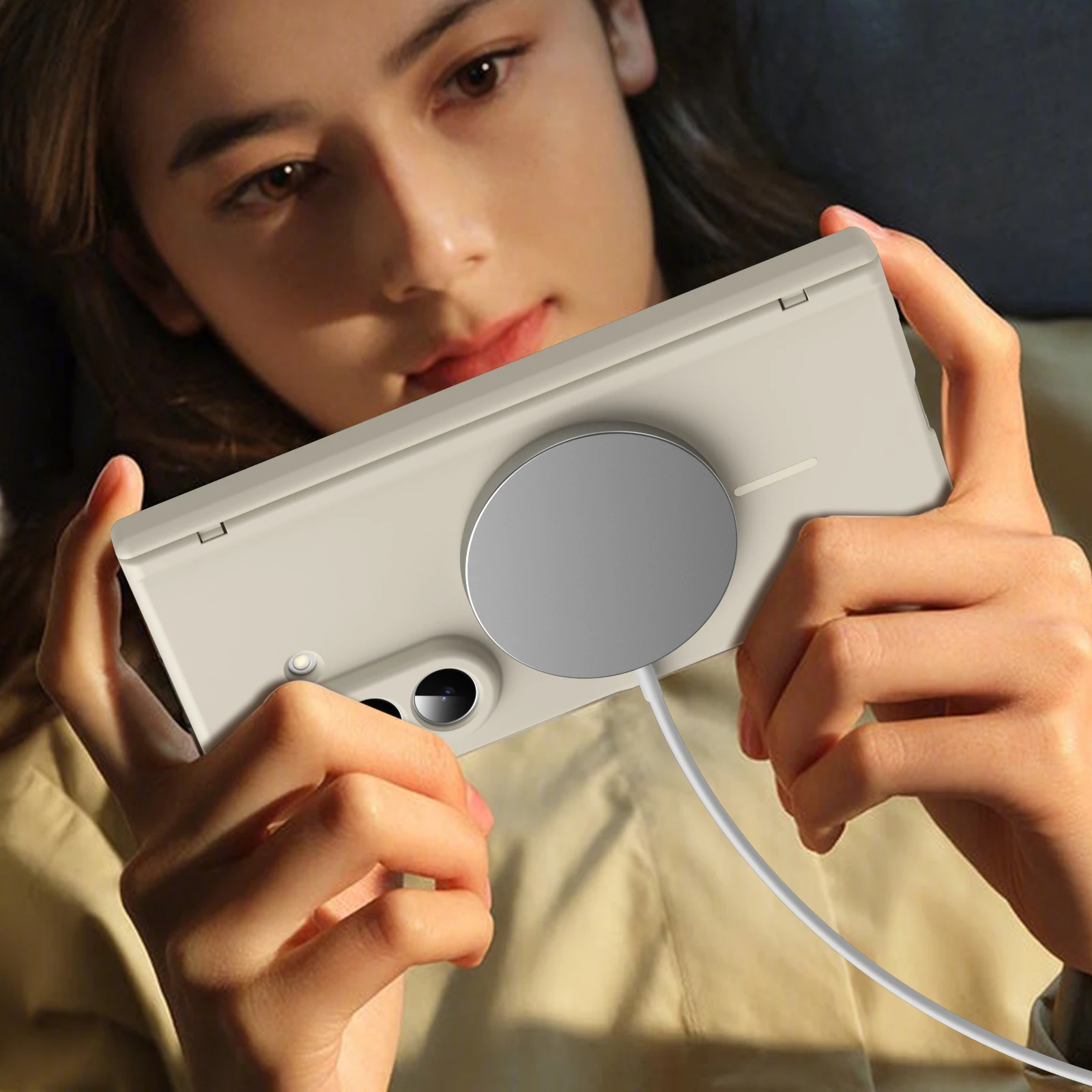 360° Foldable Magnetic Glass Protective Phone Case