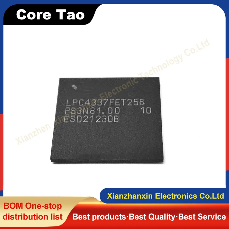 

1pcs/lot LPC4337FET256 IC MCU 32BIT 1MB FLASH 256LBGA ic chips in stock