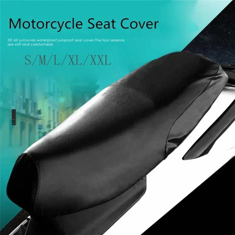 Universal Motorcycle Seat Cover Waterproof Dustproof Rainproof Sunscreen Motorbike Scooter Cushion Seat Cover Protector motorcycle seat covers scooter seat covers