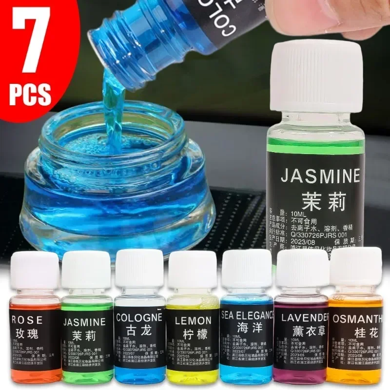 Essential Oil Diffuser 10ml Car Perfume Refill Plant Essential Oil Aroma Diffuser for Fragrance Rose Lemon Jasmine Tea Tree Aroma Diffuser Humidifier