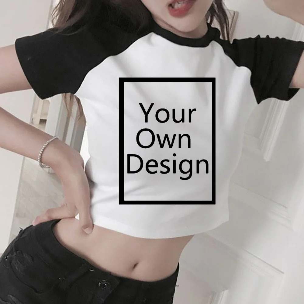 

Custom t Shirt graphic vintage hippie crop top Female kawai 2000s goth yk2 tee clothing