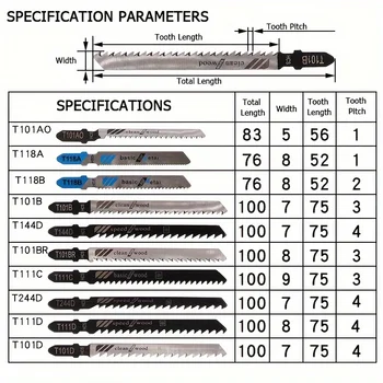 T-Shank Jigsaw Blades Set 1