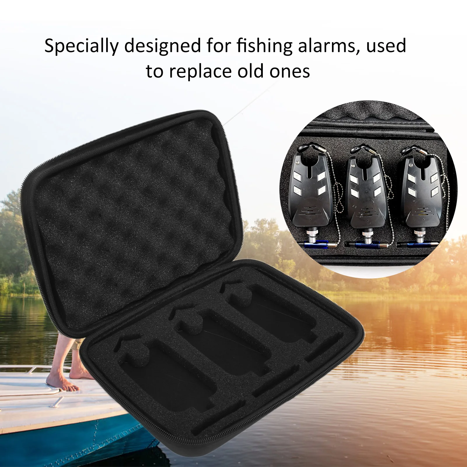 Fishing Alarm Tool Box Portable Fishing Bite Alert Storage Case For Fishing Enthusiast Portable Fishing Alarm Tools Box