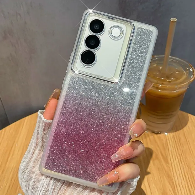 Shiny V27 PRO For VIVO V27E V29 Y15S Y20 Y22S Y02 Y21 Y21S Y33S Y16 Y35 Y78 Case Soft Silicone Cover_voghion.com