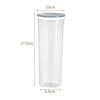 3Pcs Noodles Jars Transparent Box Large Capacity Sealed Jar Kitchen Organizer Moisture-proof Grain Noodles Storage Jar Round Can 5