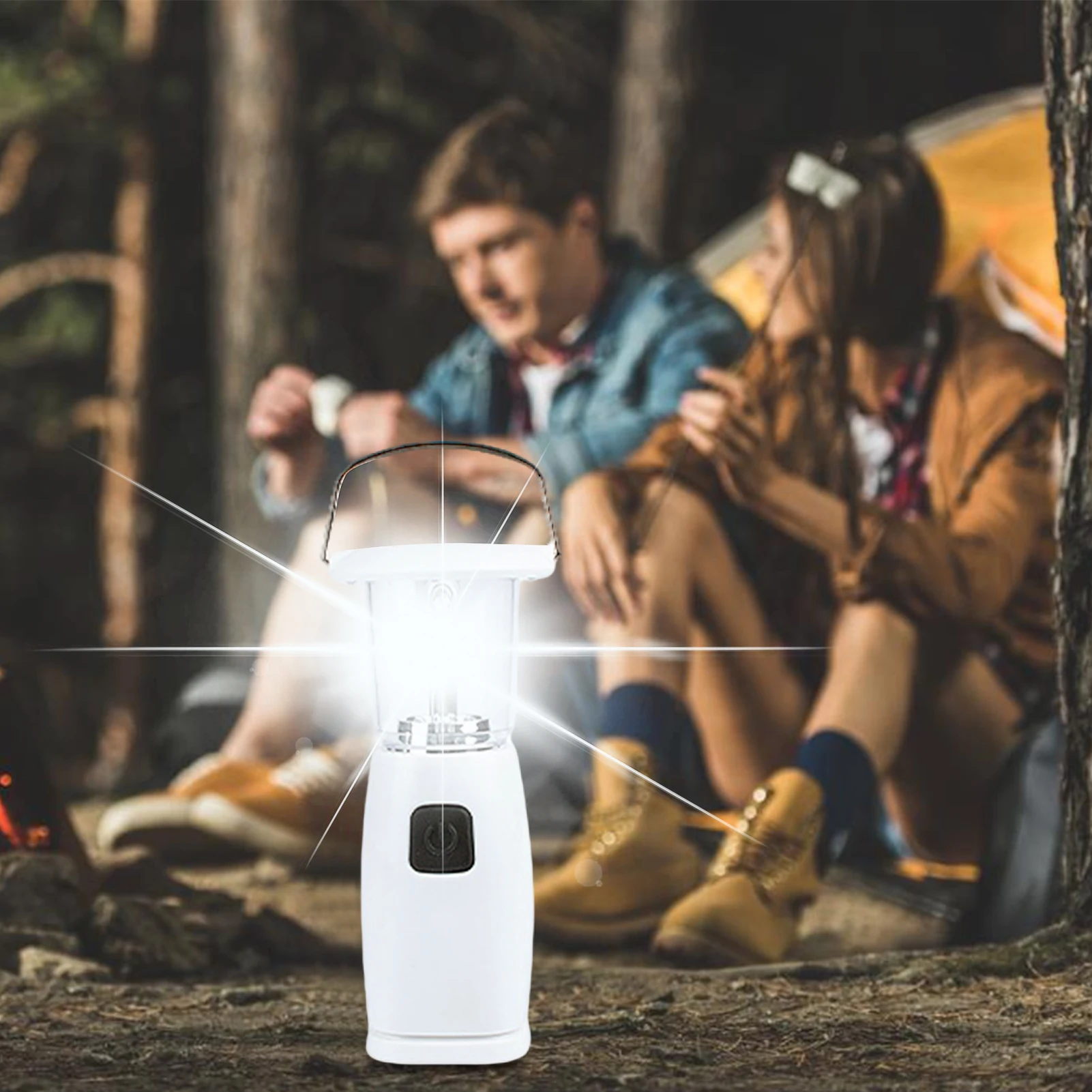 Hand-Up Crank Dynamos Solar Lantern 6 LED Solar Operated LED Camping Lamp Portable Hand Crank Dynamos Tent Lamp/Horse Lights