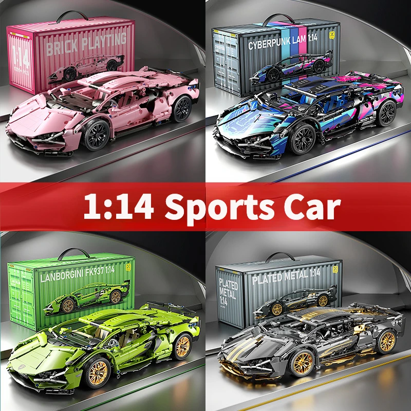 Technical Racing Sport Car 1:14 Model Building Blocks City