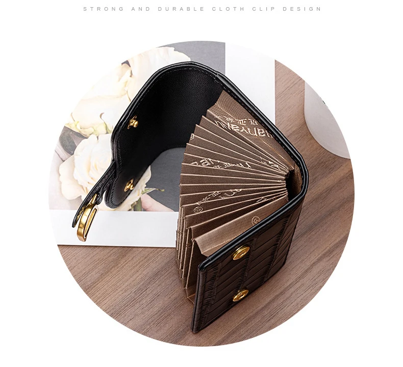 Genuine Leather Crocodile Pattern Wallet For Men & Women Multi-card_voghion.com